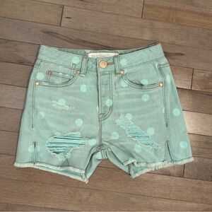 High Waisted Marc by Marc Jacobs jean Shorts 24 light blue polka dot